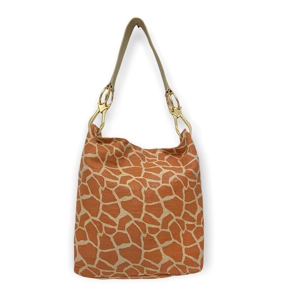 JPK Paris 75 Giraffe Print LE Bucket Canvas Tote Bag - Picture 1 of 16